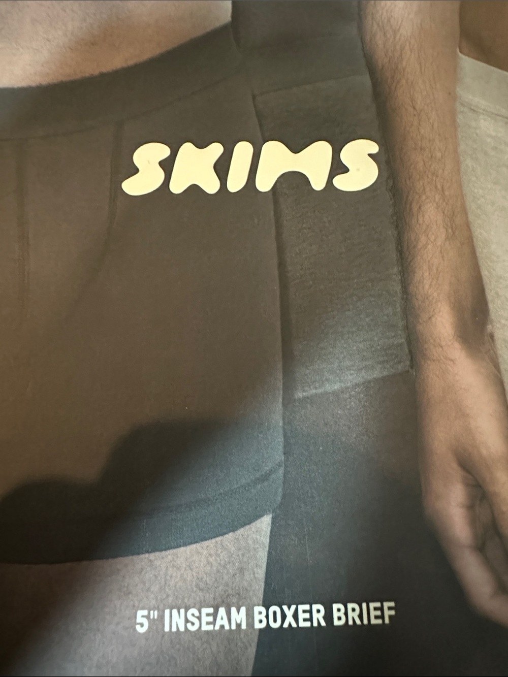 SKIMS Black 5" Inseam Boxer Brief Shorts